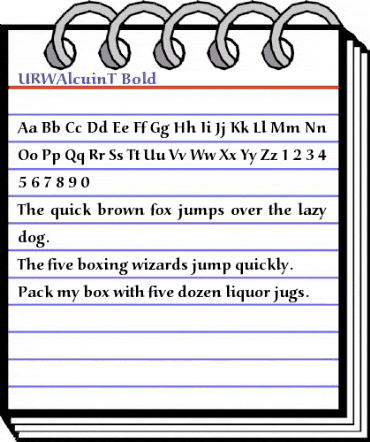 URWAlcuinT Bold animated font preview URWAlcuinT Bold animated font preview