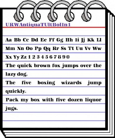 URWAntiquaTUltBolIn1 Regular animated font preview URWAntiquaTUltBolIn1 Regular animated font preview