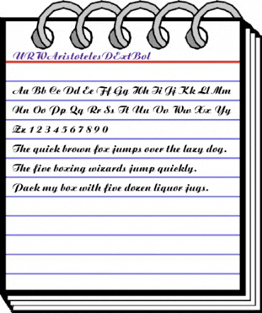 URWAristotelesDExtBol Regular animated font preview URWAristotelesDExtBol Regular animated font preview
