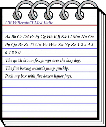 URWBeruiniTMed Italic animated font preview URWBeruiniTMed Italic animated font preview