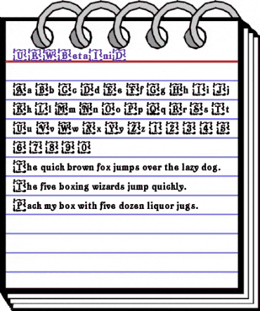 URWBetaIniD Regular animated font preview URWBetaIniD Regular animated font preview