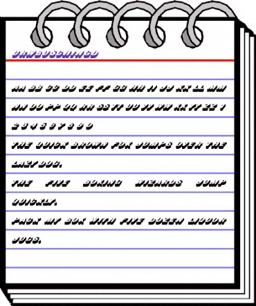 URWBuschingD Regular animated font preview