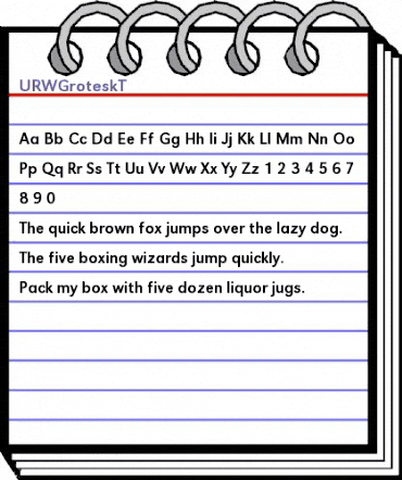 URWGroteskT Regular animated font preview URWGroteskT Regular animated font preview