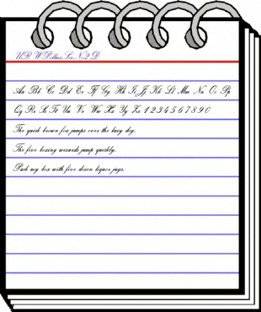 URWPolluxScrNo2D Regular animated font preview