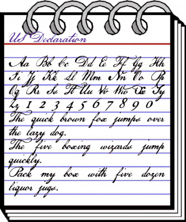 US Declaration Regular animated font preview US Declaration Regular animated font preview
