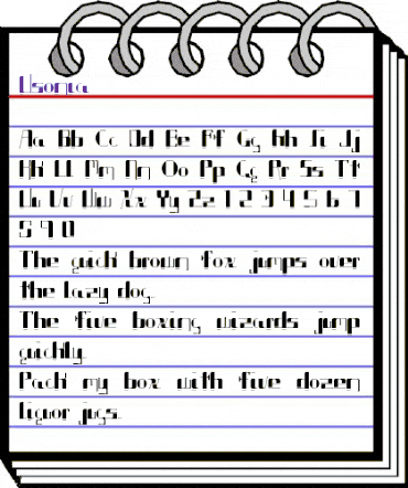 Usonia Usonia animated font preview Usonia Usonia animated font preview