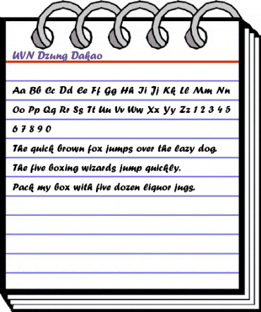 UVN Dzung Dakao Regular animated font preview UVN Dzung Dakao Regular animated font preview