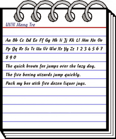 UVN Mang Tre Regular animated font preview UVN Mang Tre Regular animated font preview