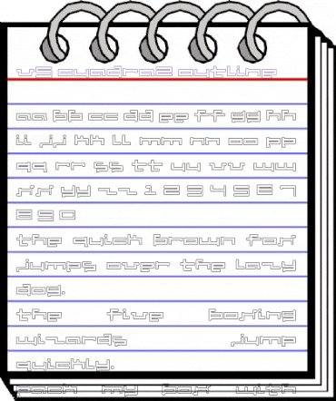 V5 Cuadra2 Outline animated font preview V5 Cuadra2 Outline animated font preview