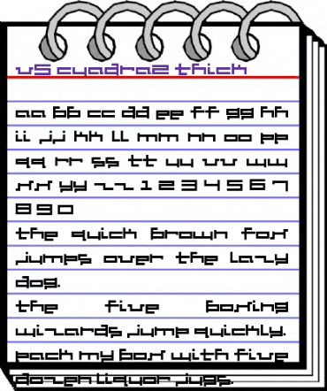 V5 Cuadra2 Thick animated font preview V5 Cuadra2 Thick animated font preview