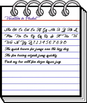 Vacations in Phuket Regular animated font preview Vacations in Phuket Regular animated font preview