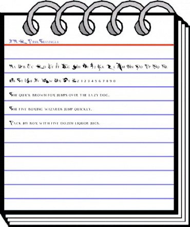 VAD PinkTriangle animated font preview VAD PinkTriangle animated font preview