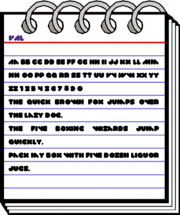 VAL Bold animated font preview VAL Bold animated font preview
