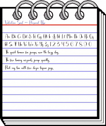 Valentine Soul - Personal Use Regular animated font preview Valentine Soul - Personal Use Regular animated font preview
