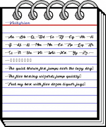 Valkyrian Regular animated font preview Valkyrian Regular animated font preview