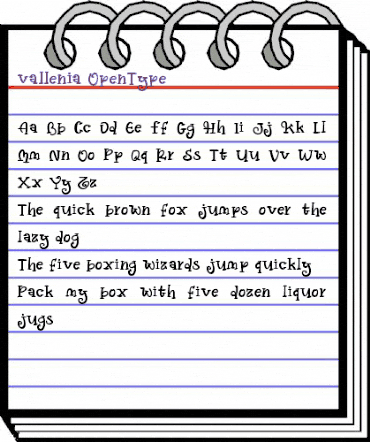 vallenia Regular animated font preview vallenia Regular animated font preview