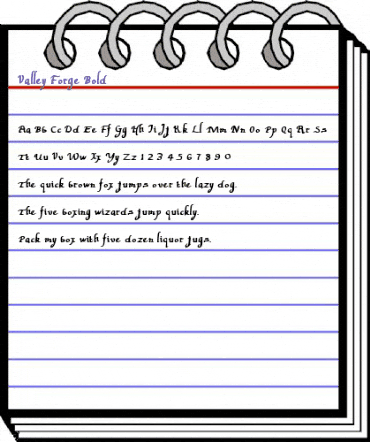 Valley Forge Bold Bold animated font preview Valley Forge Bold Bold animated font preview