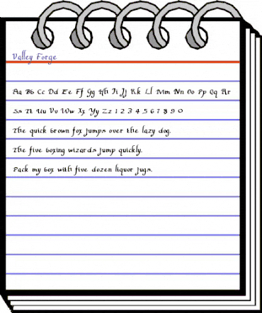 Valley Forge Regular animated font preview Valley Forge Regular animated font preview