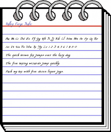 Valley Forge Italic Italic animated font preview Valley Forge Italic Italic animated font preview