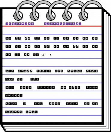 Vancouver2010 PictogramsWB Regular animated font preview