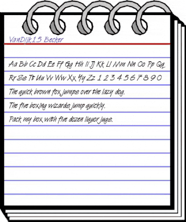 VanDijk15 Becker Regular animated font preview VanDijk15 Becker Regular animated font preview