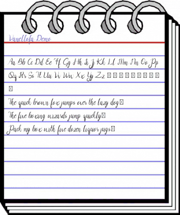 Vanellofa Demo Regular animated font preview Vanellofa Demo Regular animated font preview