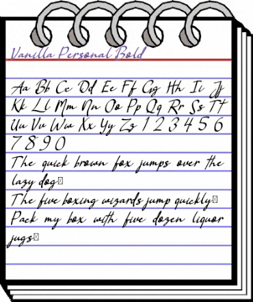 Vanilla Personal Bold animated font preview Vanilla Personal Bold animated font preview