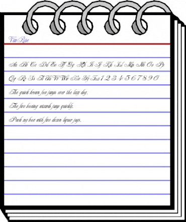 VanRose Regular animated font preview VanRose Regular animated font preview