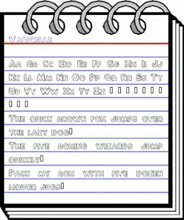 Varicelle Regular animated font preview Varicelle Regular animated font preview