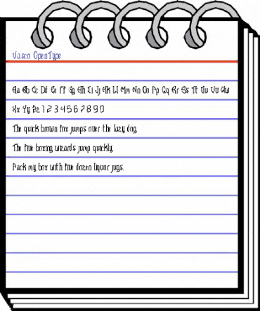 Vasco Regular animated font preview