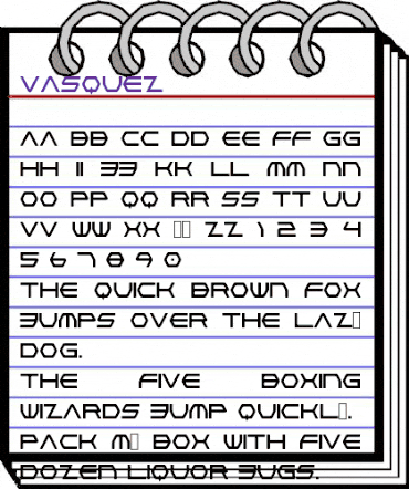 Vasquez Nominal animated font preview Vasquez Nominal animated font preview