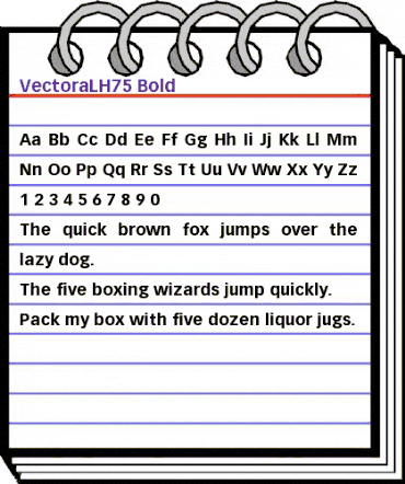 VectoraLH75 Bold animated font preview VectoraLH75 Bold animated font preview