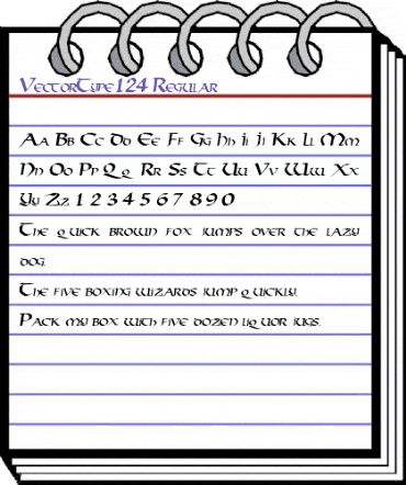 VectorType124 Regular animated font preview VectorType124 Regular animated font preview