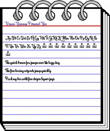 Vegan Yummy Personal Use Regular animated font preview Vegan Yummy Personal Use Regular animated font preview