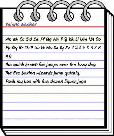 Veleno Becker Normal animated font preview Veleno Becker Normal animated font preview