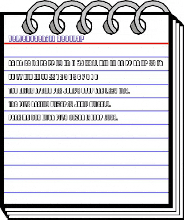 Velvenda Chill animated font preview