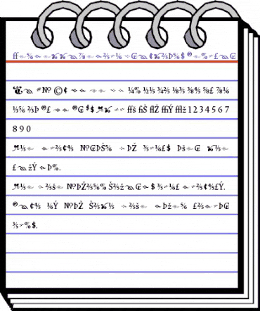 VendettaMediumFractions Regular animated font preview VendettaMediumFractions Regular animated font preview