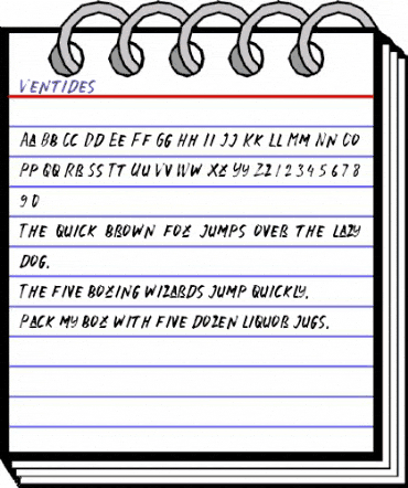 Ventides Regular animated font preview