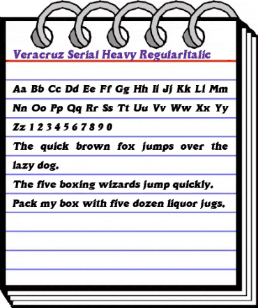 Veracruz-Serial-Heavy RegularItalic animated font preview Veracruz-Serial-Heavy RegularItalic animated font preview