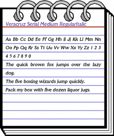 Veracruz-Serial-Medium RegularItalic animated font preview Veracruz-Serial-Medium RegularItalic animated font preview