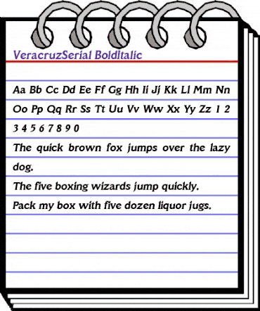 VeracruzSerial BoldItalic animated font preview VeracruzSerial BoldItalic animated font preview