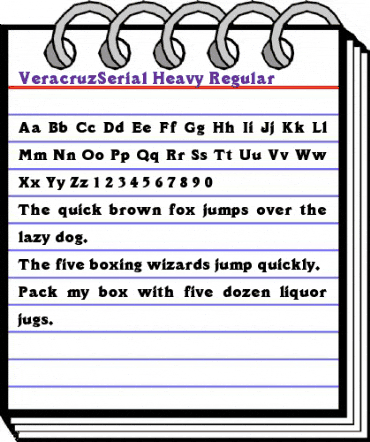 VeracruzSerial-Heavy Regular animated font preview VeracruzSerial-Heavy Regular animated font preview