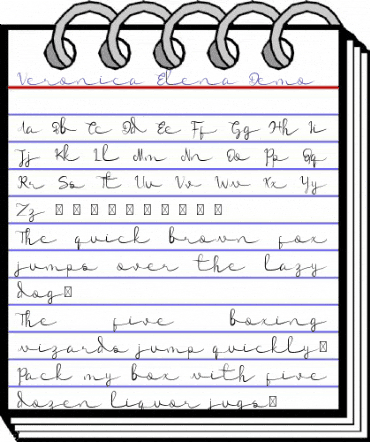Veronica Elena Demo Regular animated font preview Veronica Elena Demo Regular animated font preview