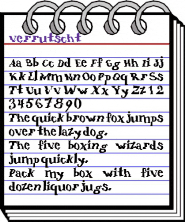 verrutscht Regular animated font preview verrutscht Regular animated font preview