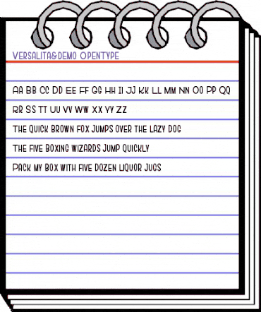 Versalita& Regular animated font preview Versalita& Regular animated font preview