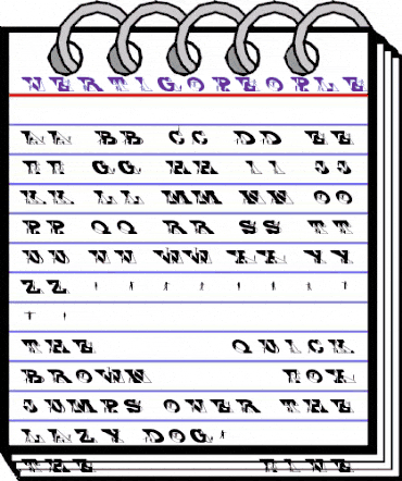 VertigoPeople Regular animated font preview