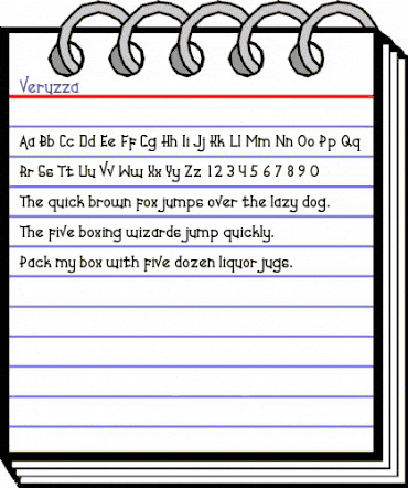 Veruzza Regular animated font preview Veruzza Regular animated font preview