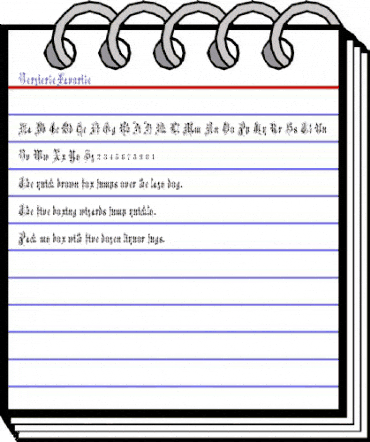 Verzierte Favorite Regular animated font preview Verzierte Favorite Regular animated font preview