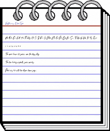 Vezthisory Regular animated font preview Vezthisory Regular animated font preview