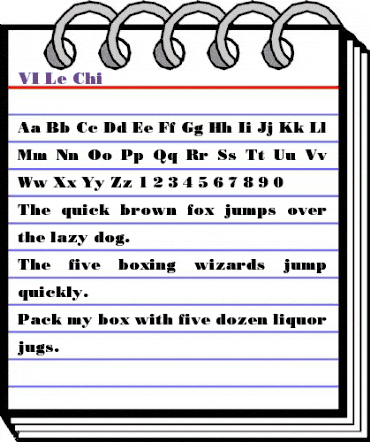 VI Le Chi Normal animated font preview VI Le Chi Normal animated font preview
